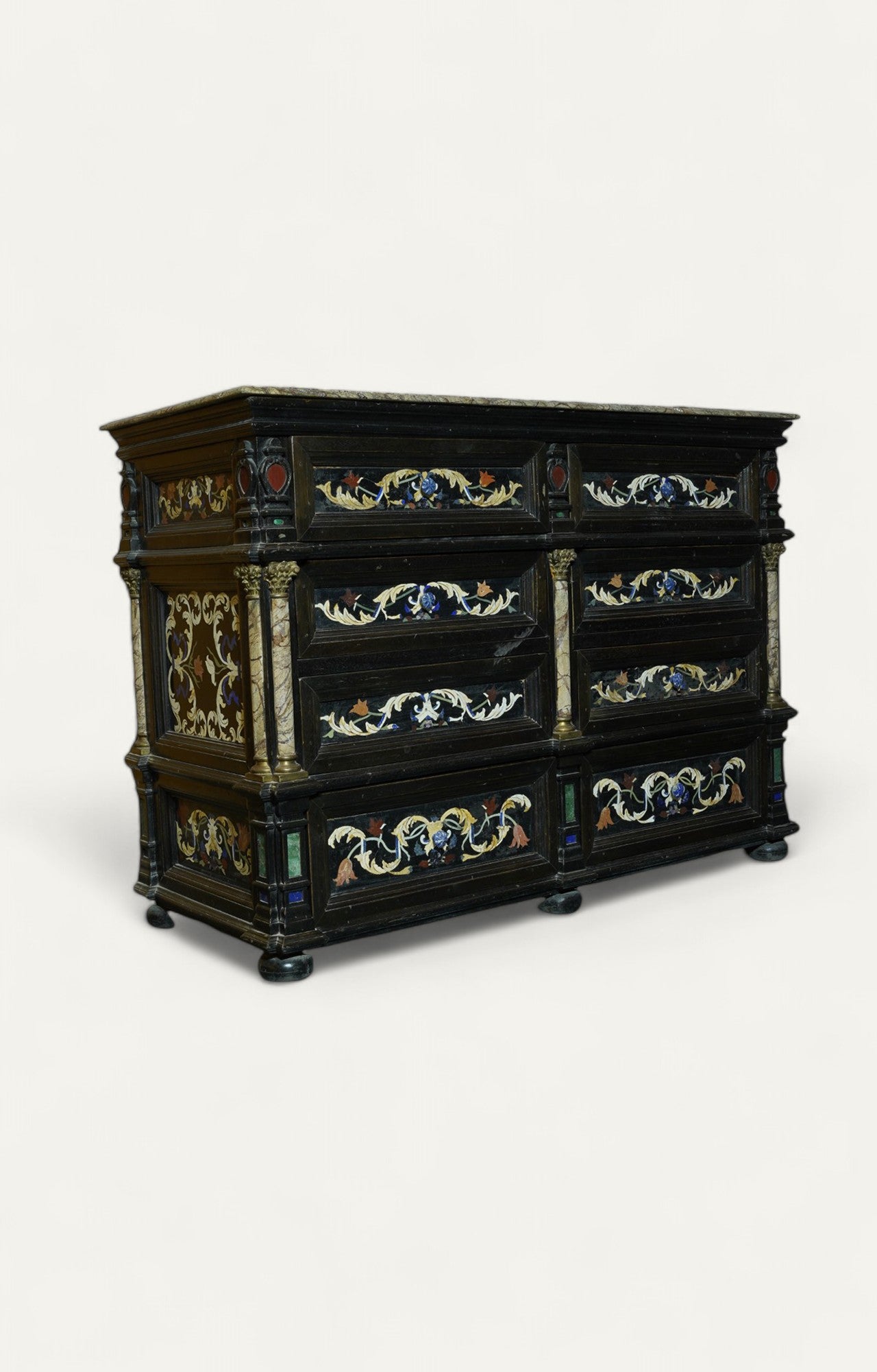 Semi precious Inlay Chest of drawer
