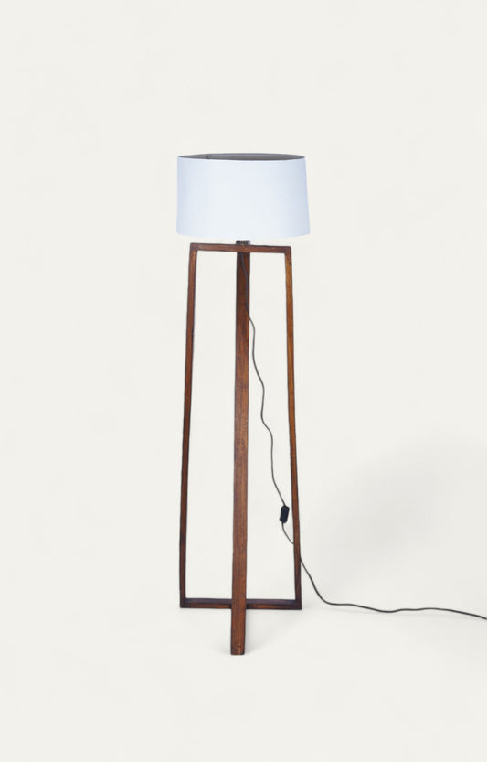 Wooden Tripod Floor Lamp