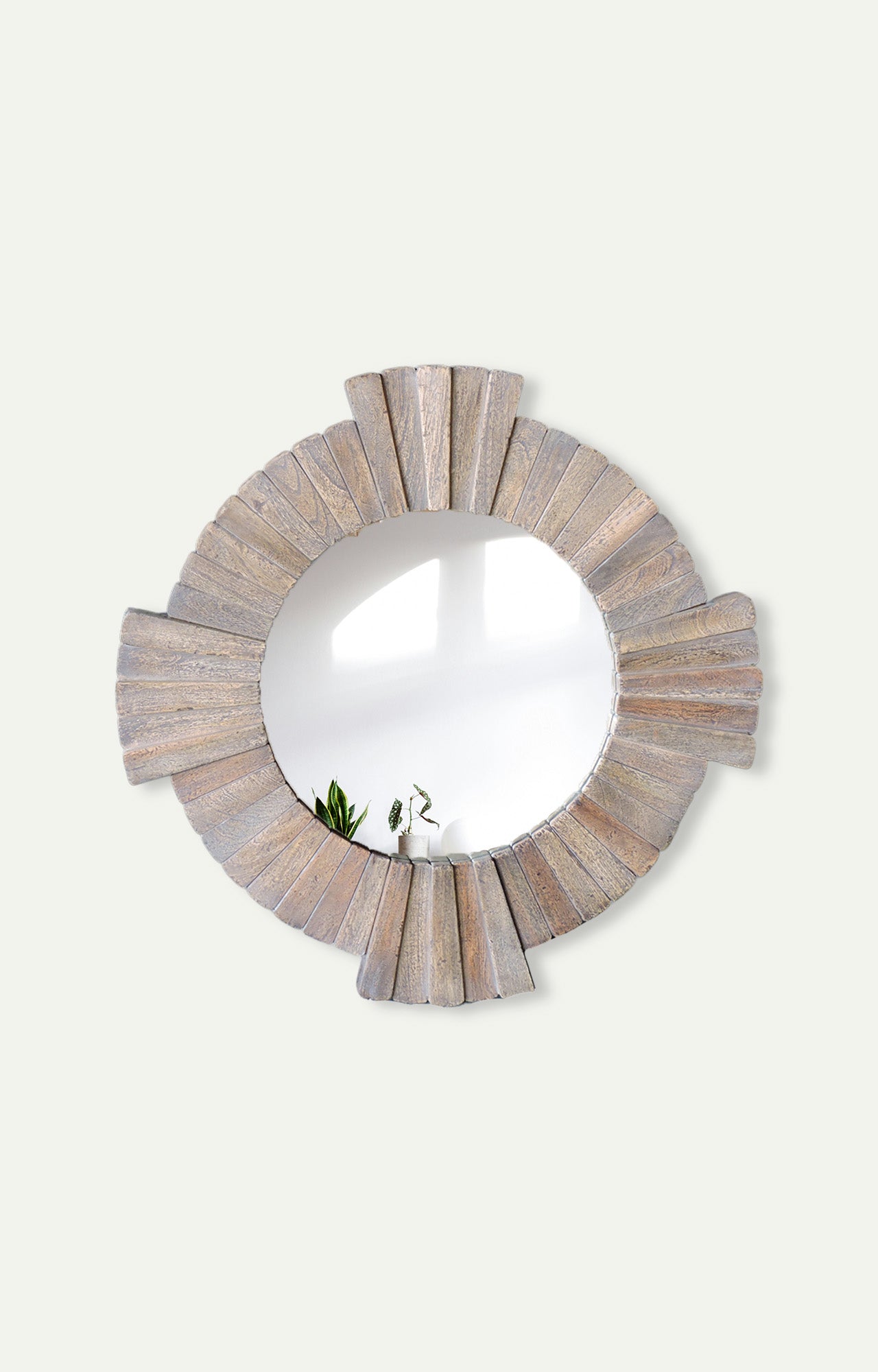 INEASWVD ROUND MIRROR