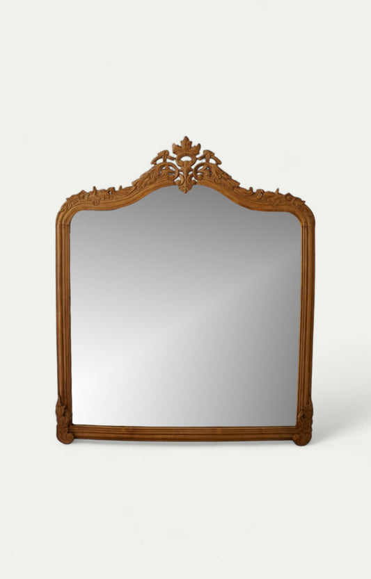 Wooden carved mirror