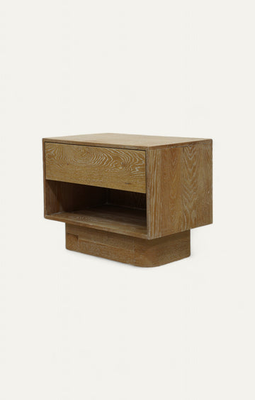 Bedside Table With Natural Finish
