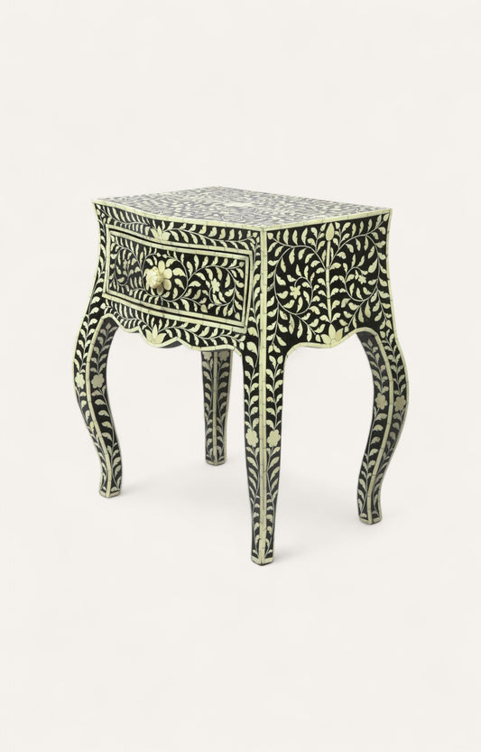 Bone Inlay Night Stand