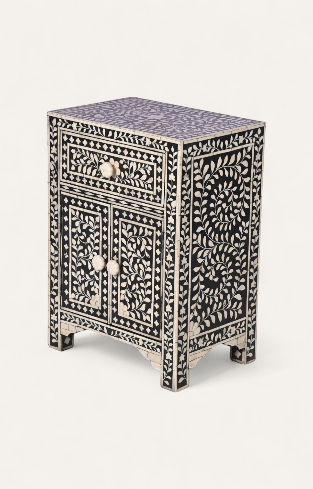 Bone Inlay Night Stand