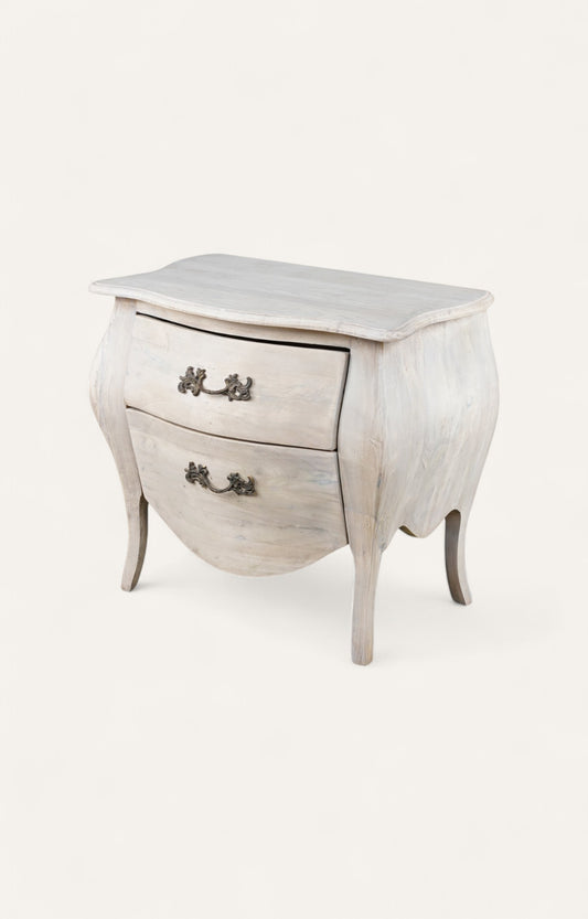 Classic French Two Drawer Night Stand