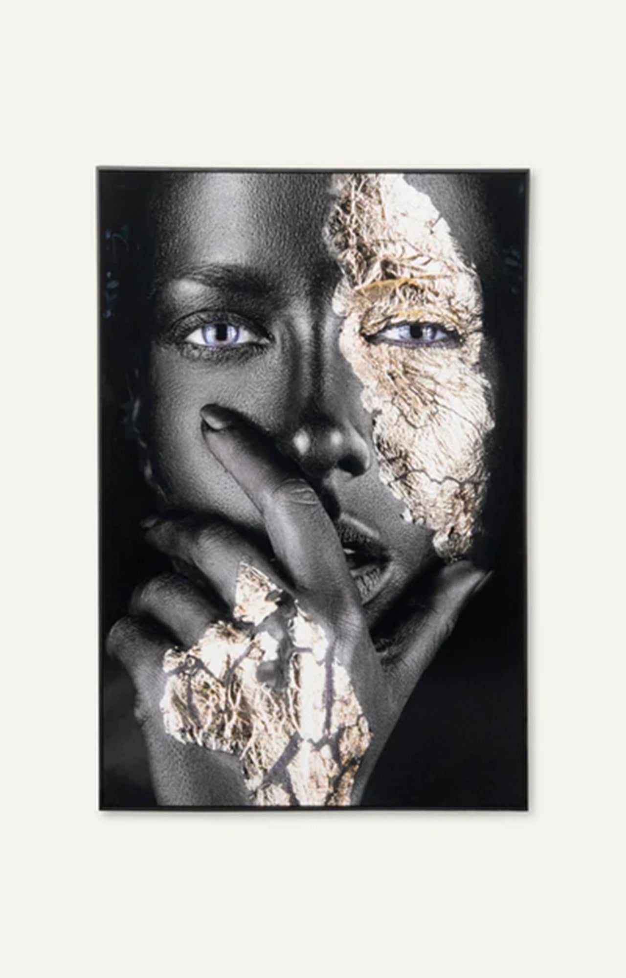 Black African Woman Print Painting (Framed)