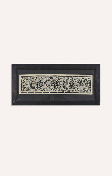 Handmade paper stencil (Framed)