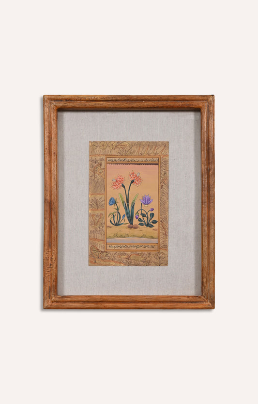 Miniature botanical hand painting (Framed)