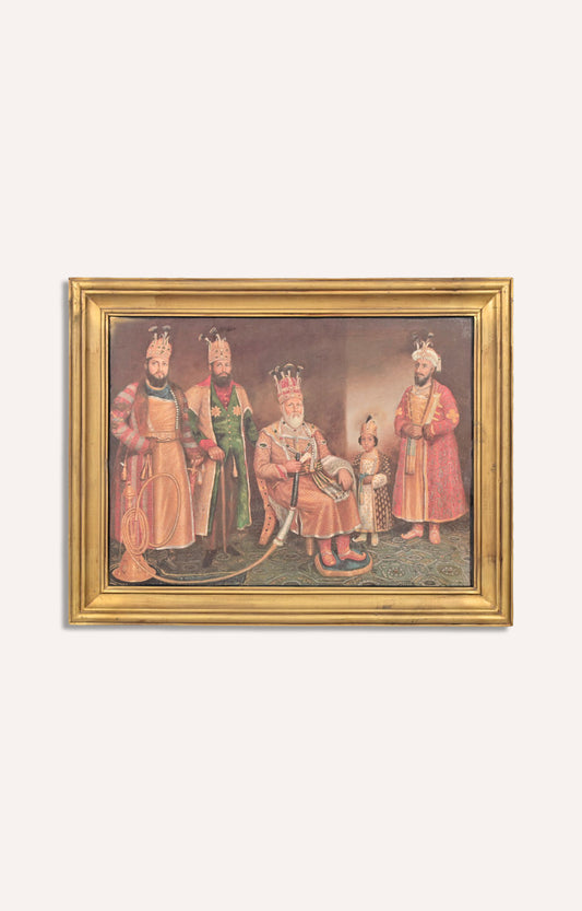 Oil Maharaja painting (Framed)