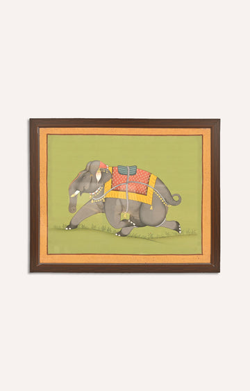 A Large Caparisoned Elephant