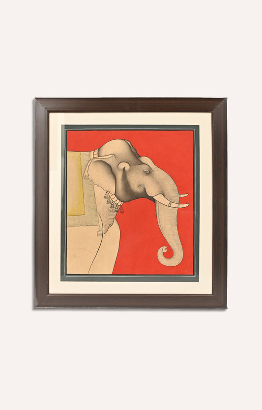 Elephant with Royal chain.