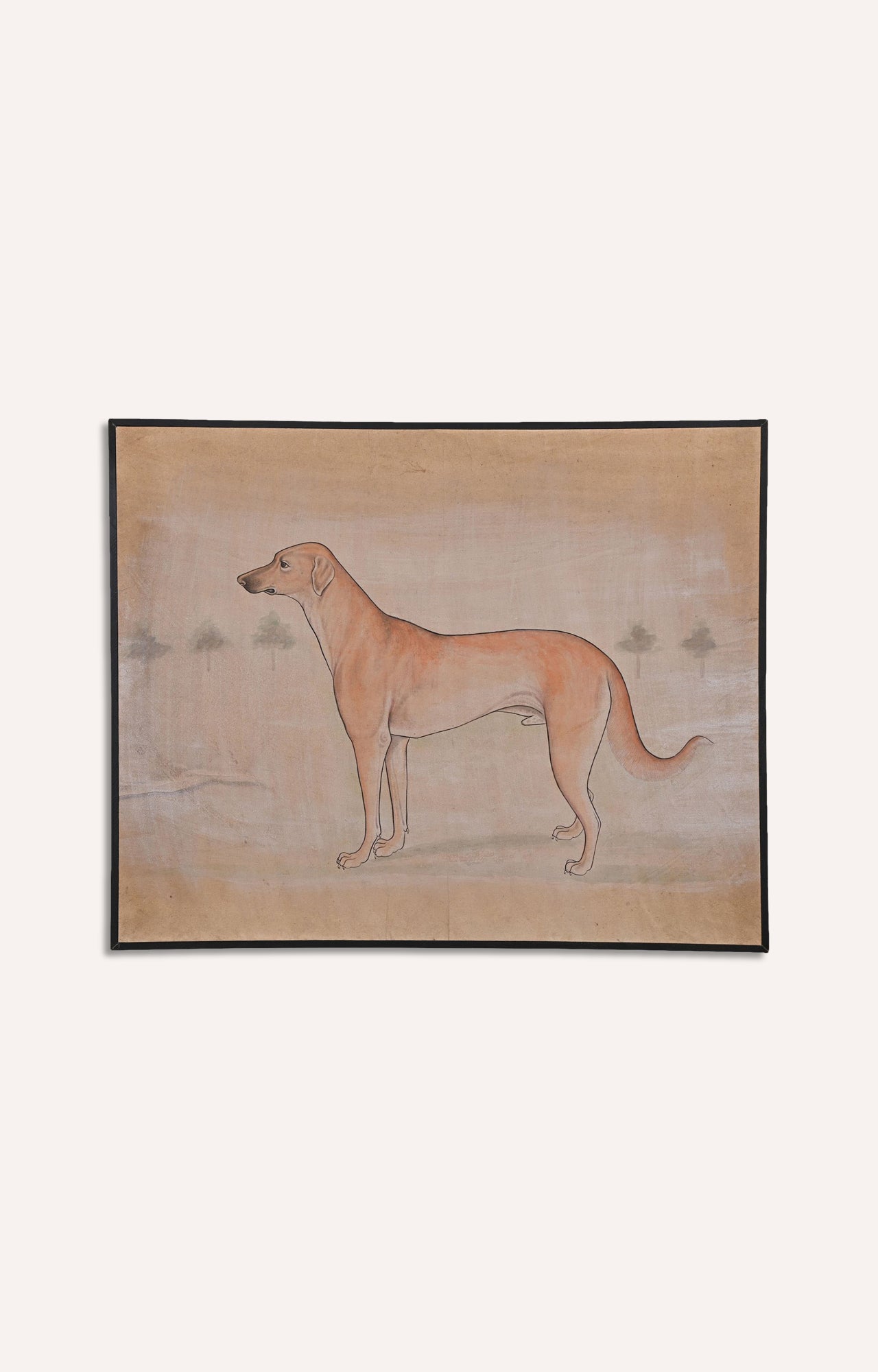 Mughart dog art watercolor painting