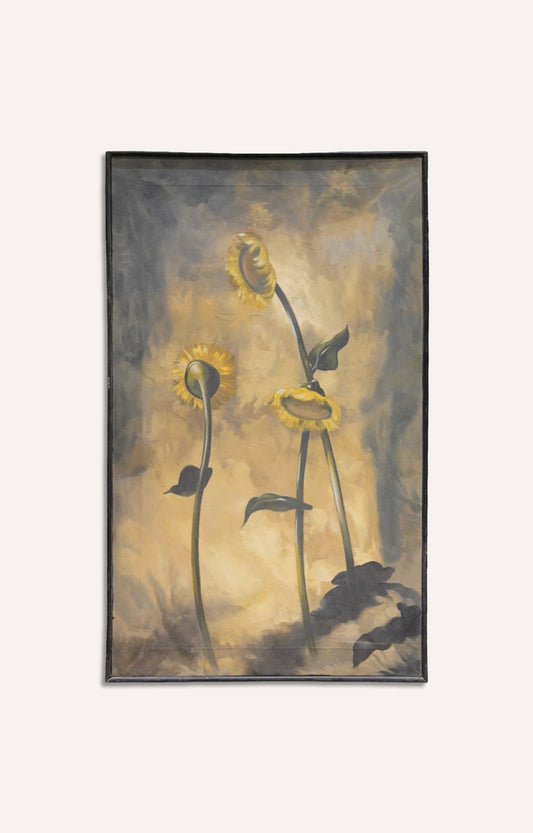 Floral oil painting on canvas