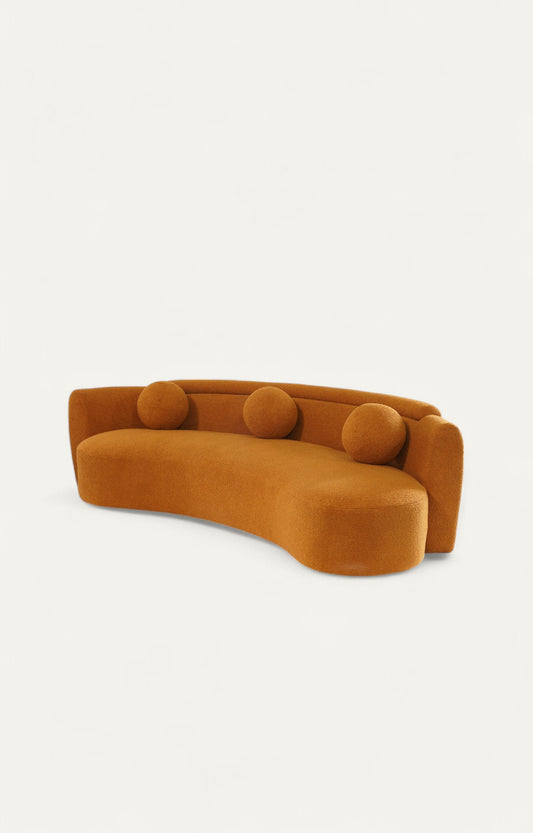 Sunset Range: The orange curve sofa