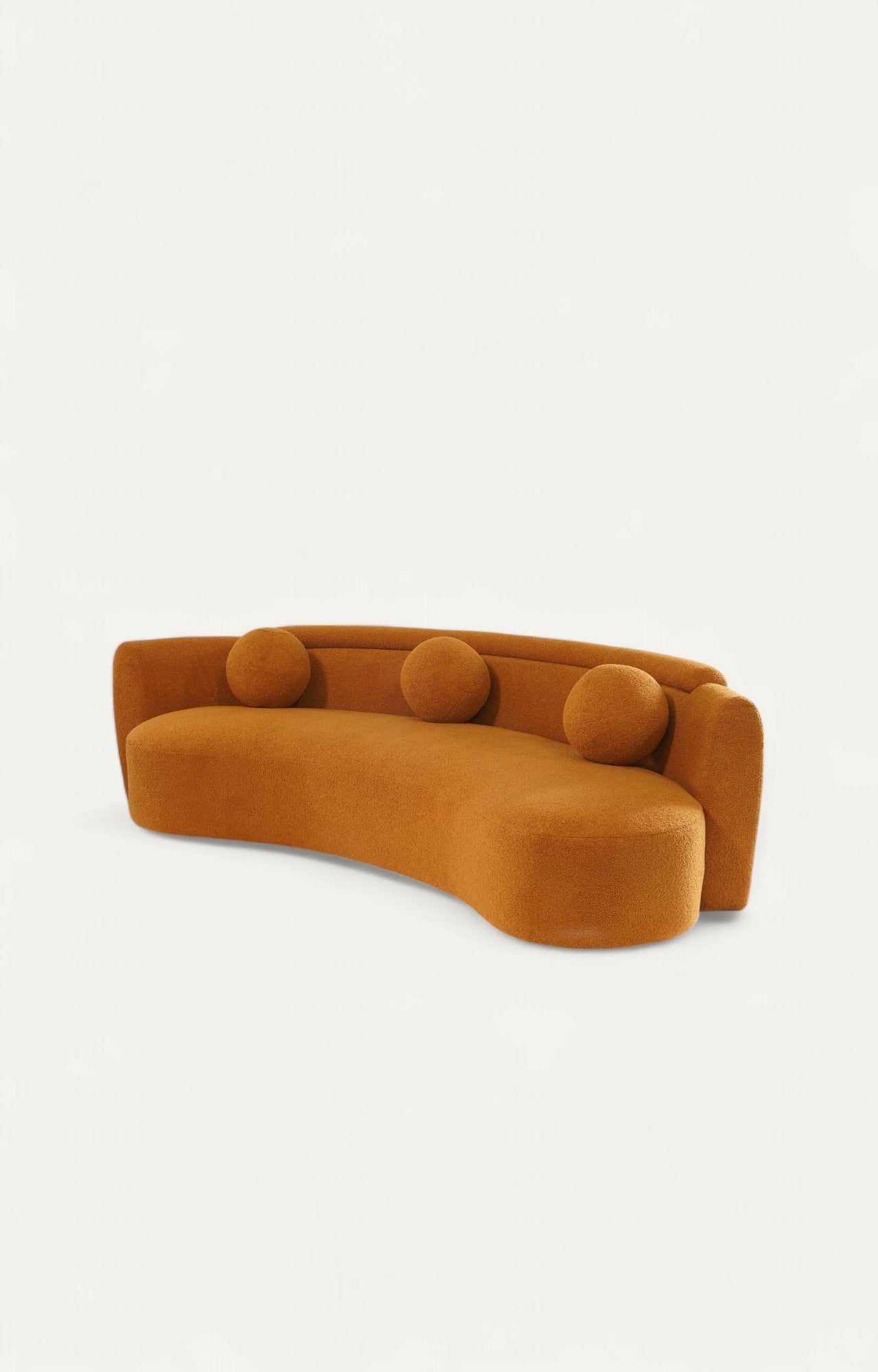 Sunset Range: The orange curve sofa