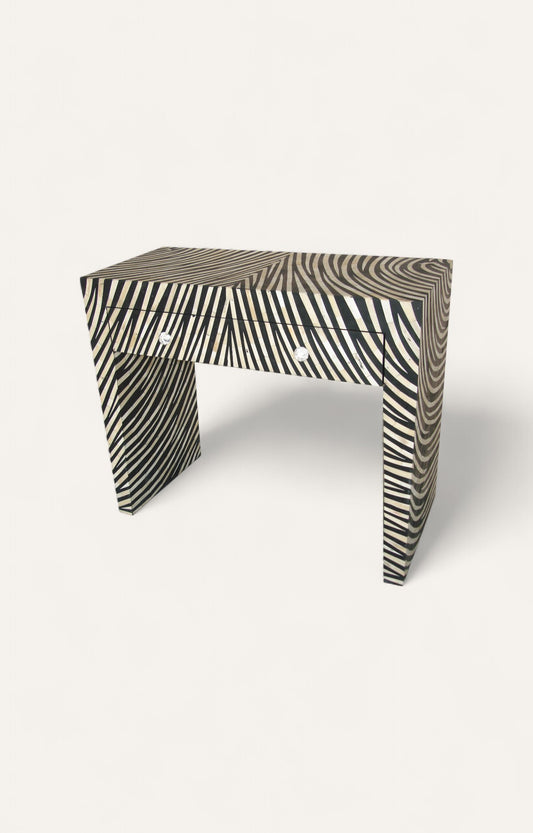 Bone Inlay Study Table With Drawer