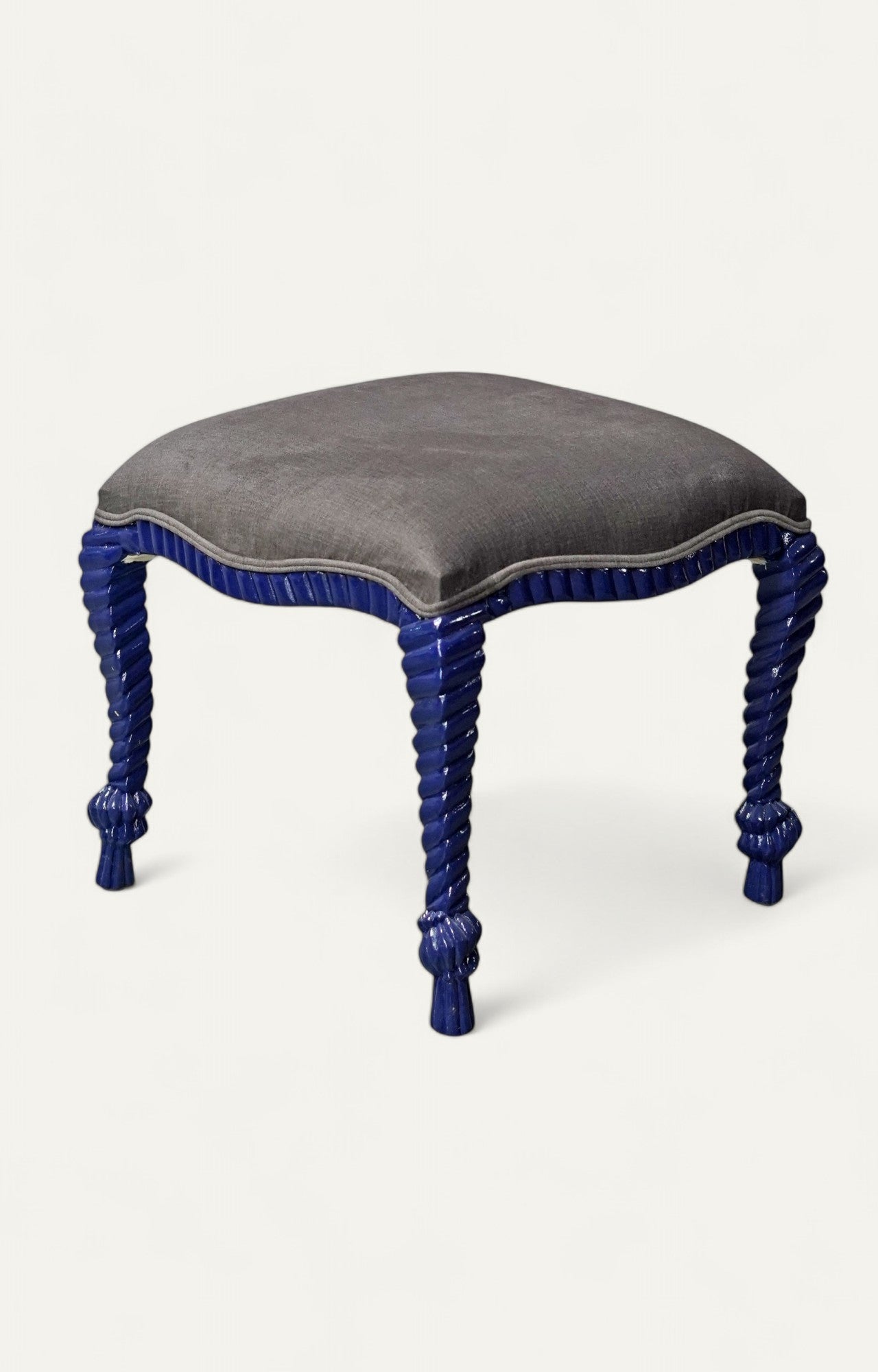Royal Ottoman with Whimsical Legs