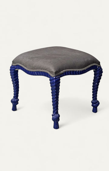 Royal Ottoman with Whimsical Legs