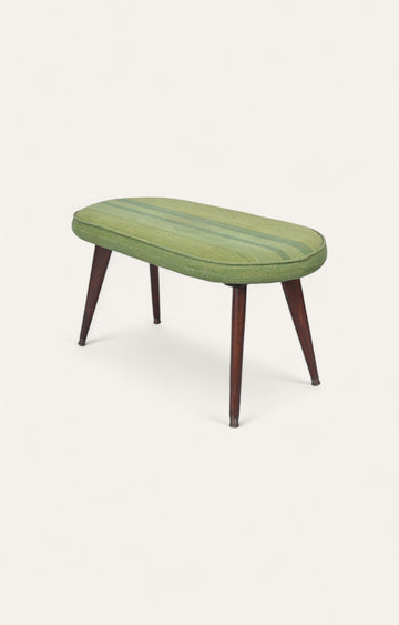 Hand Woven Dhurrie Upholstered Stool