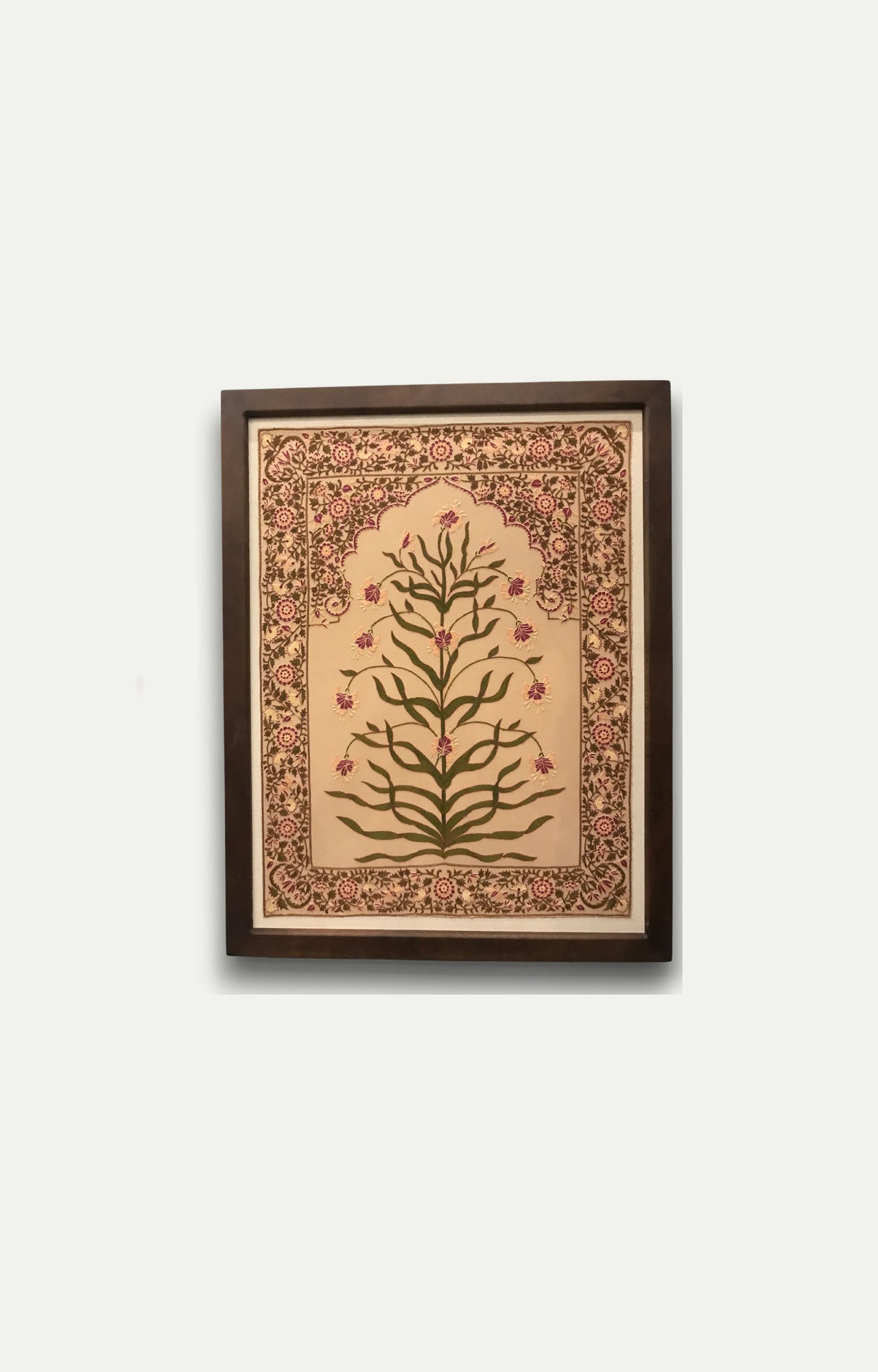 Hand Embroidred Textile with frame