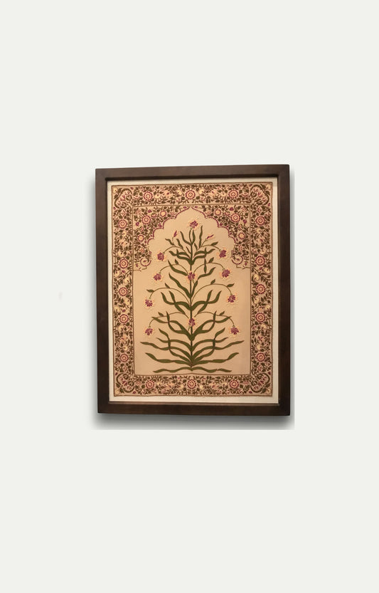 Hand Embroidred Textile with frame