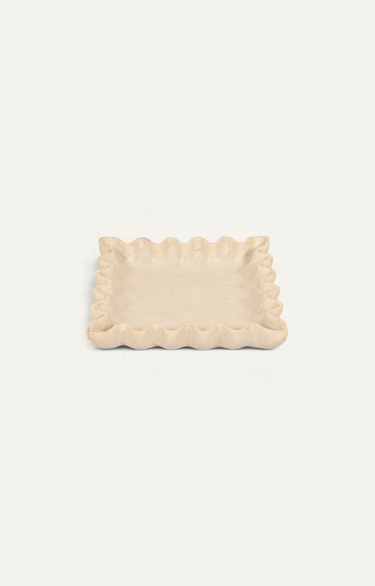 Scalloped Square Tray Large - main