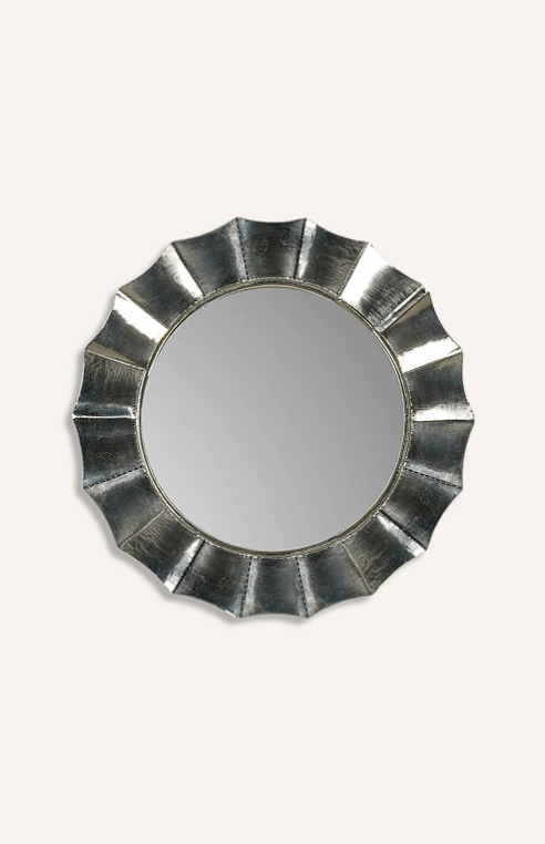 Silver Fan Edge Frame