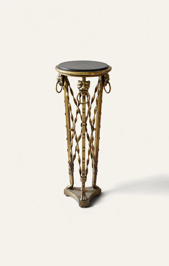 Gilded Rope Motif Plinth