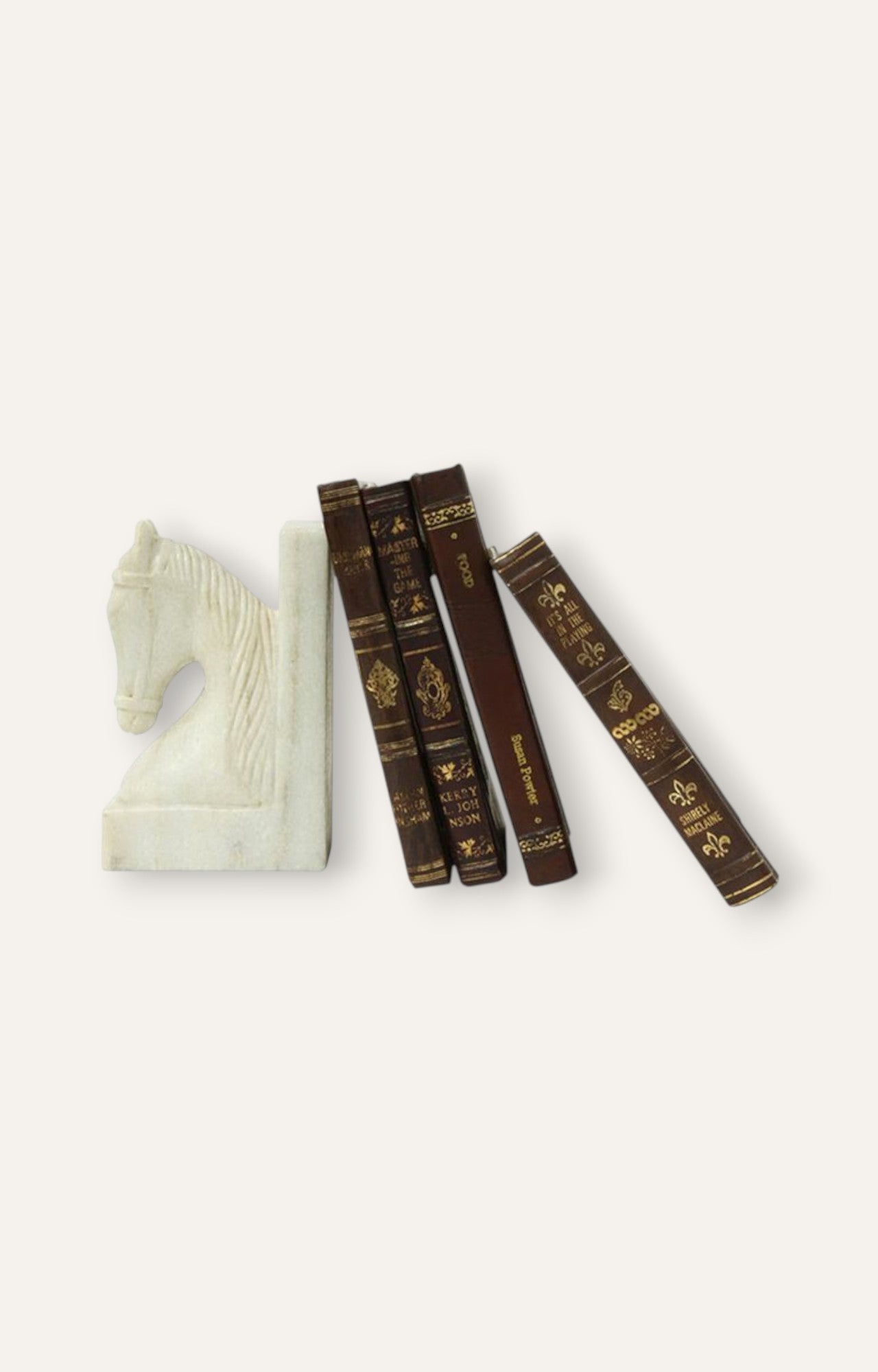 Z Block Marble Bookend in Black