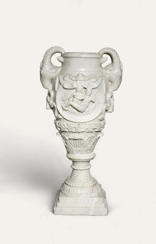 Vases With Rams Heads figures of angels - main