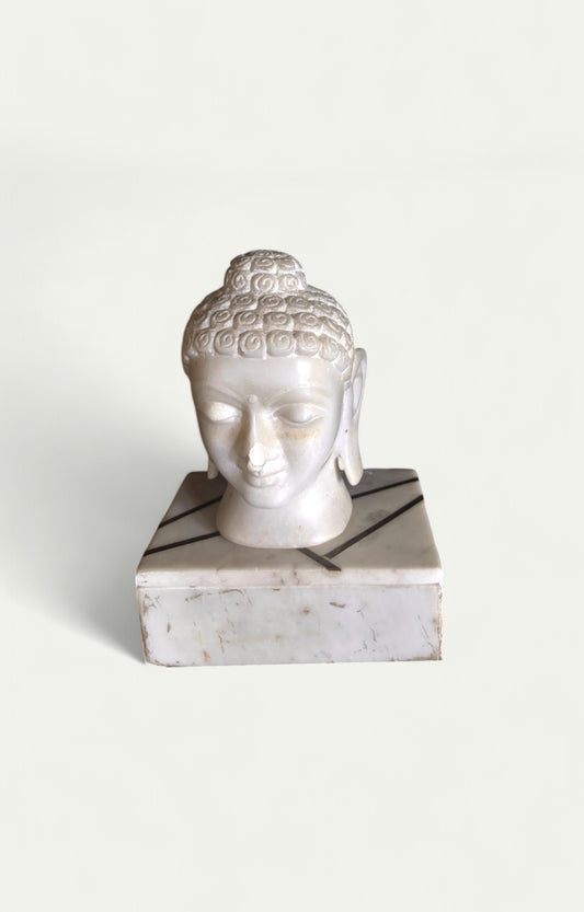 Buddha head statue