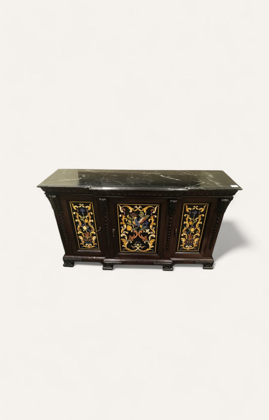 Semi Precious stone inlaid cabinet