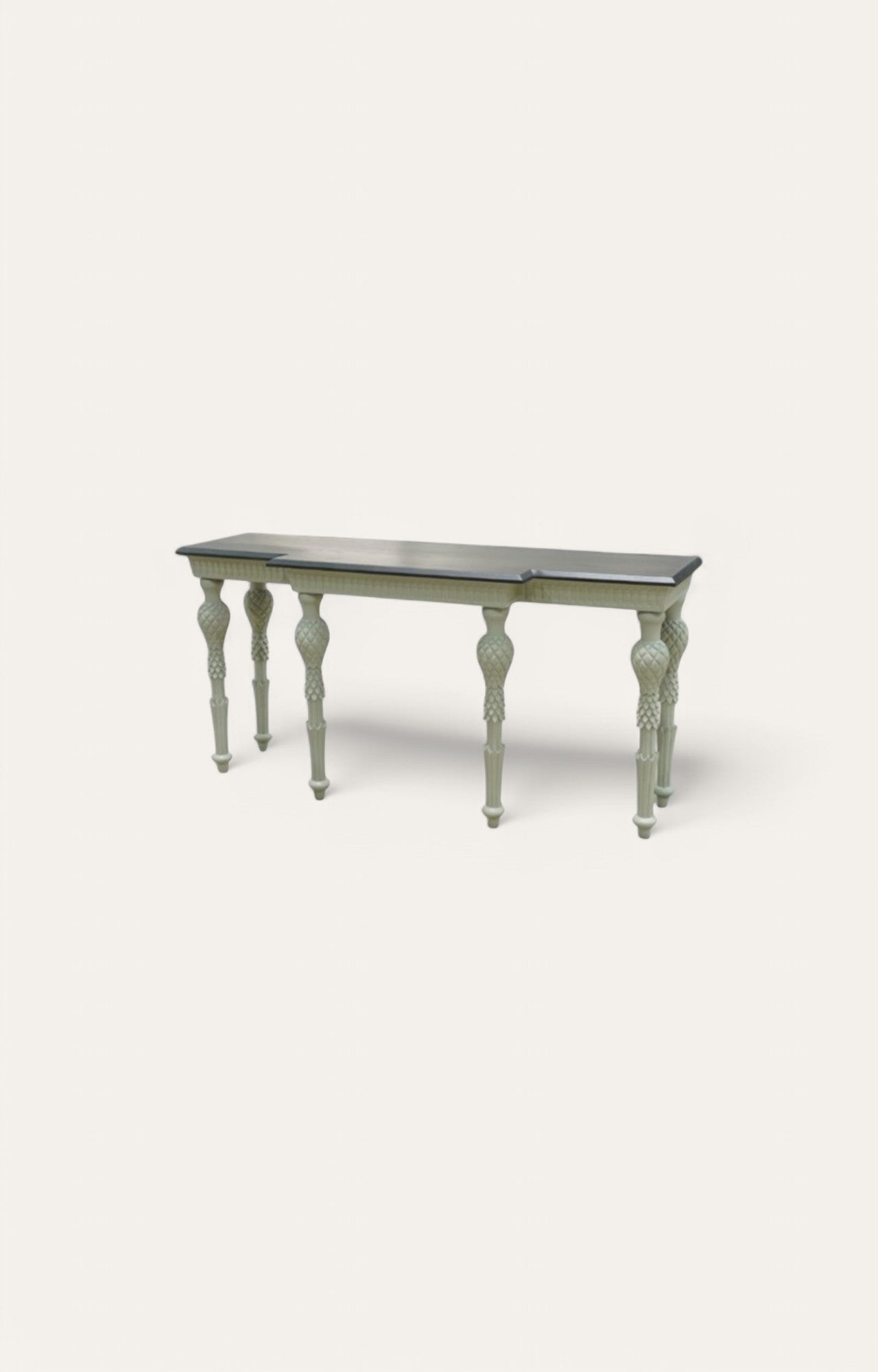 Gustavian Style Demi Lune Console Table