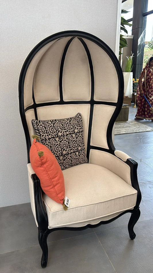 French Linen Canopy Sofa