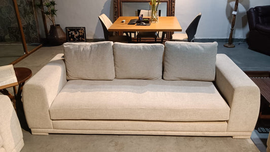 Modern Beige Fabric Sofa