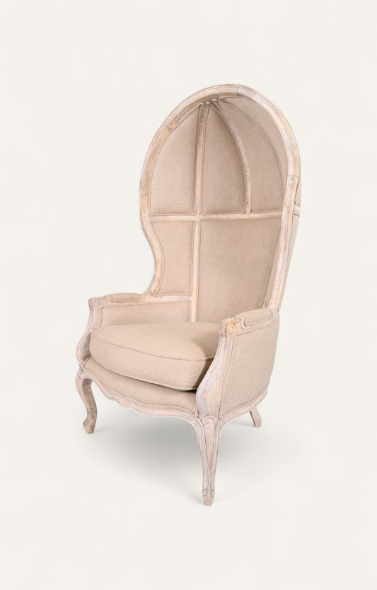 French Linen Canopy Sofa