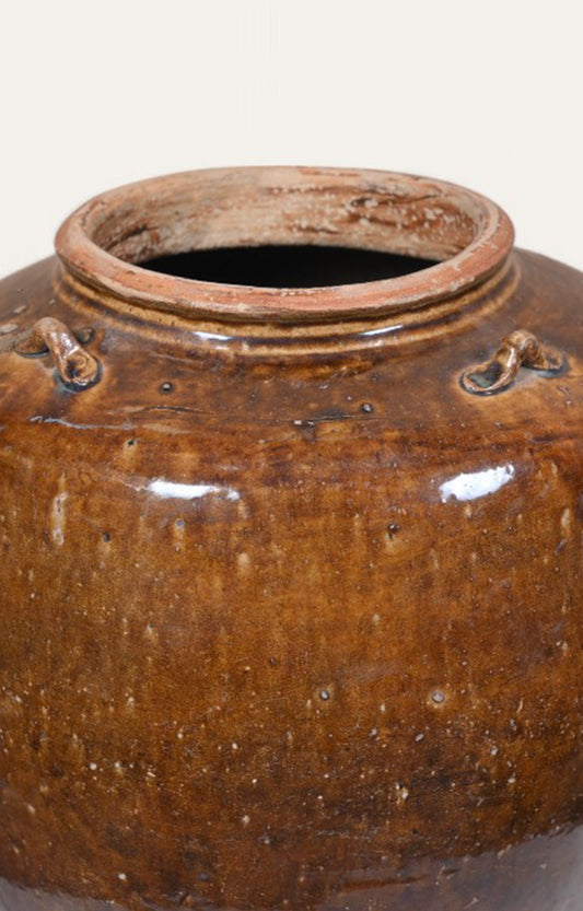 Brown Earthenware Clay Pot