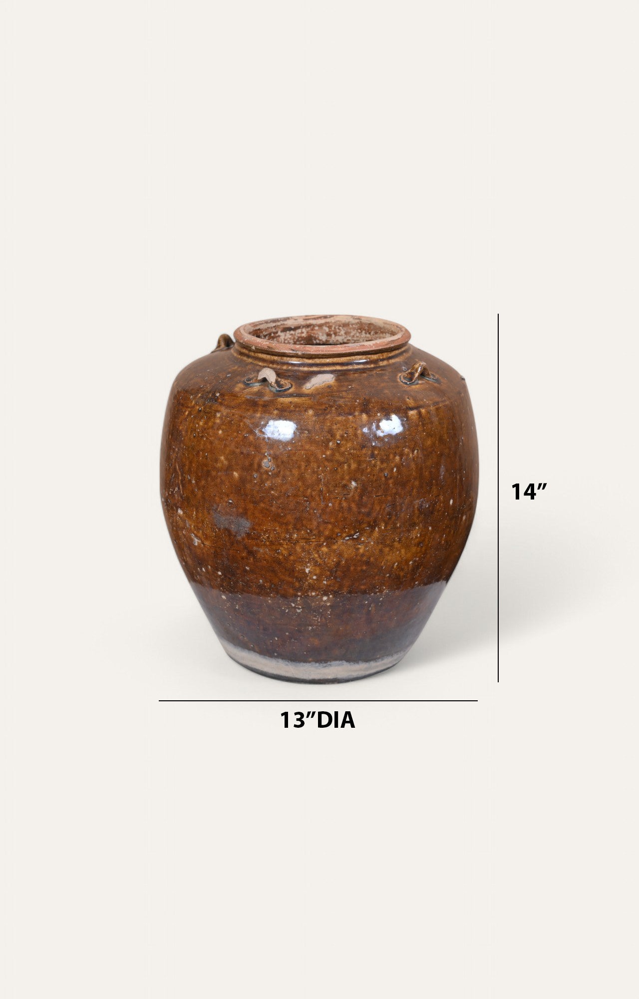 Brown Earthenware Clay Pot