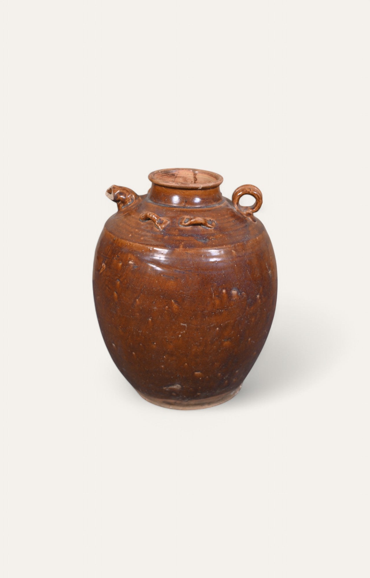 Chinese Brown Glaze Ceramic Vase