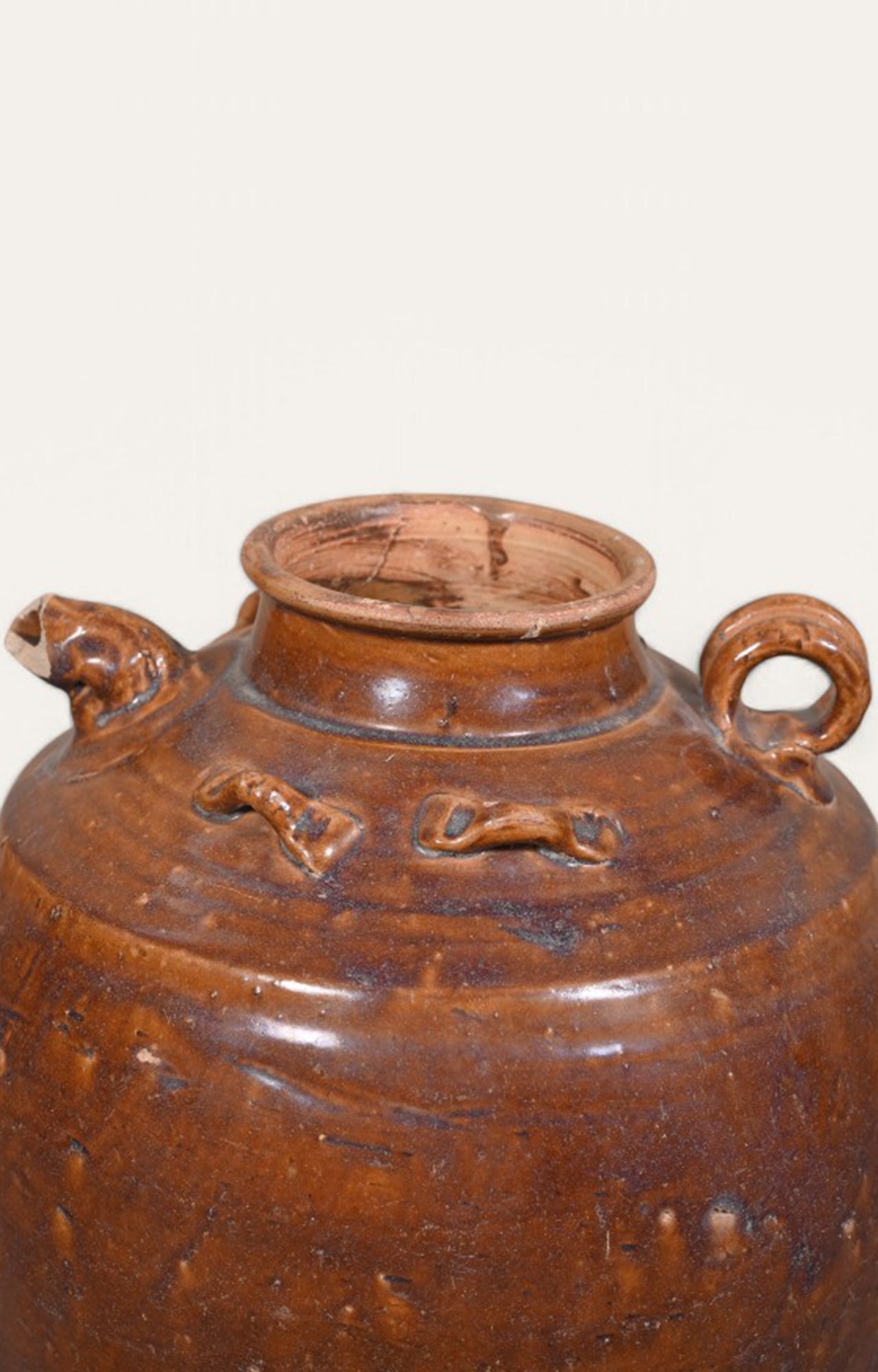 Chinese Brown Glaze Ceramic Vase