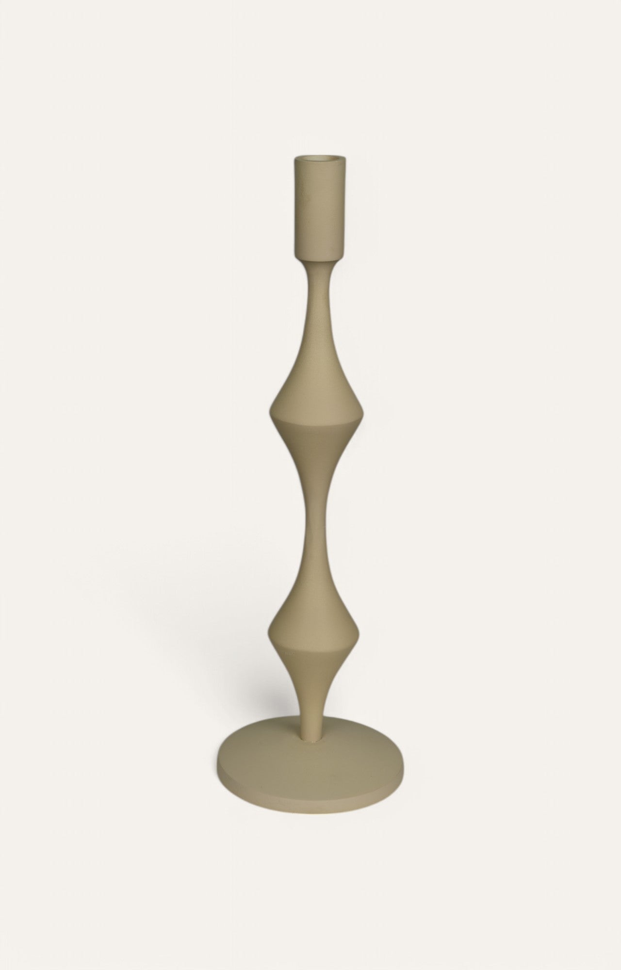 Olive Haze Metal Candle Stand