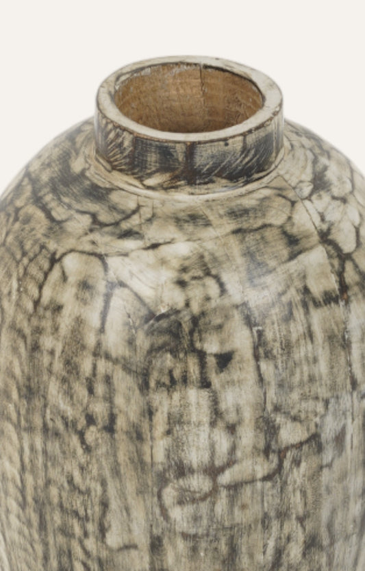 Vintage Finish Wooden Decorative vase