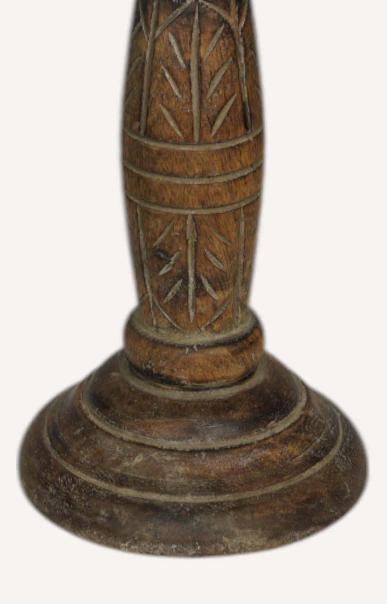 Persian Wooden Vintage Candle Stand