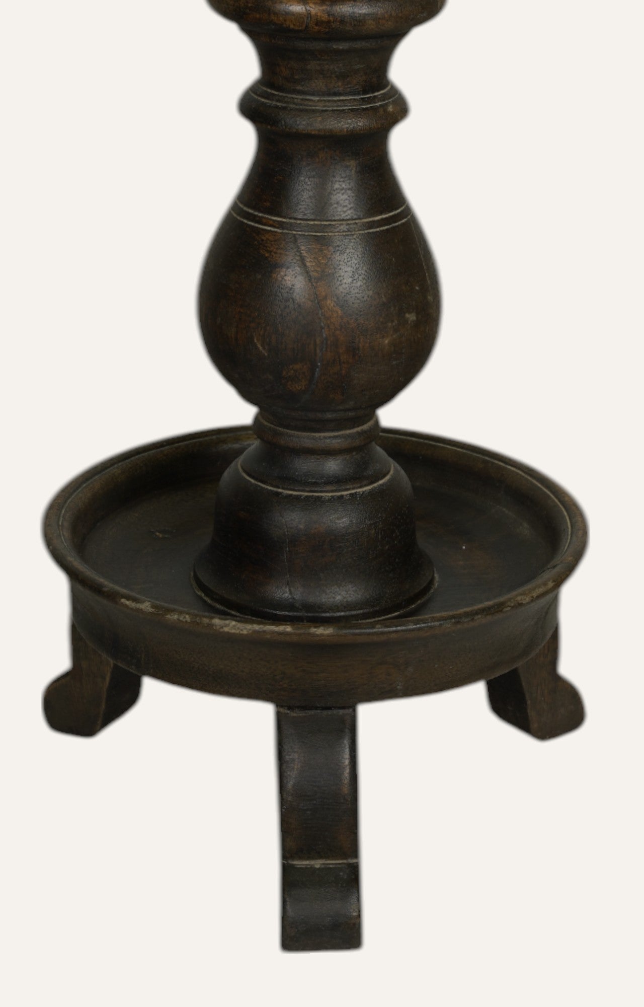 Regal Wooden Vintage Candle Stand