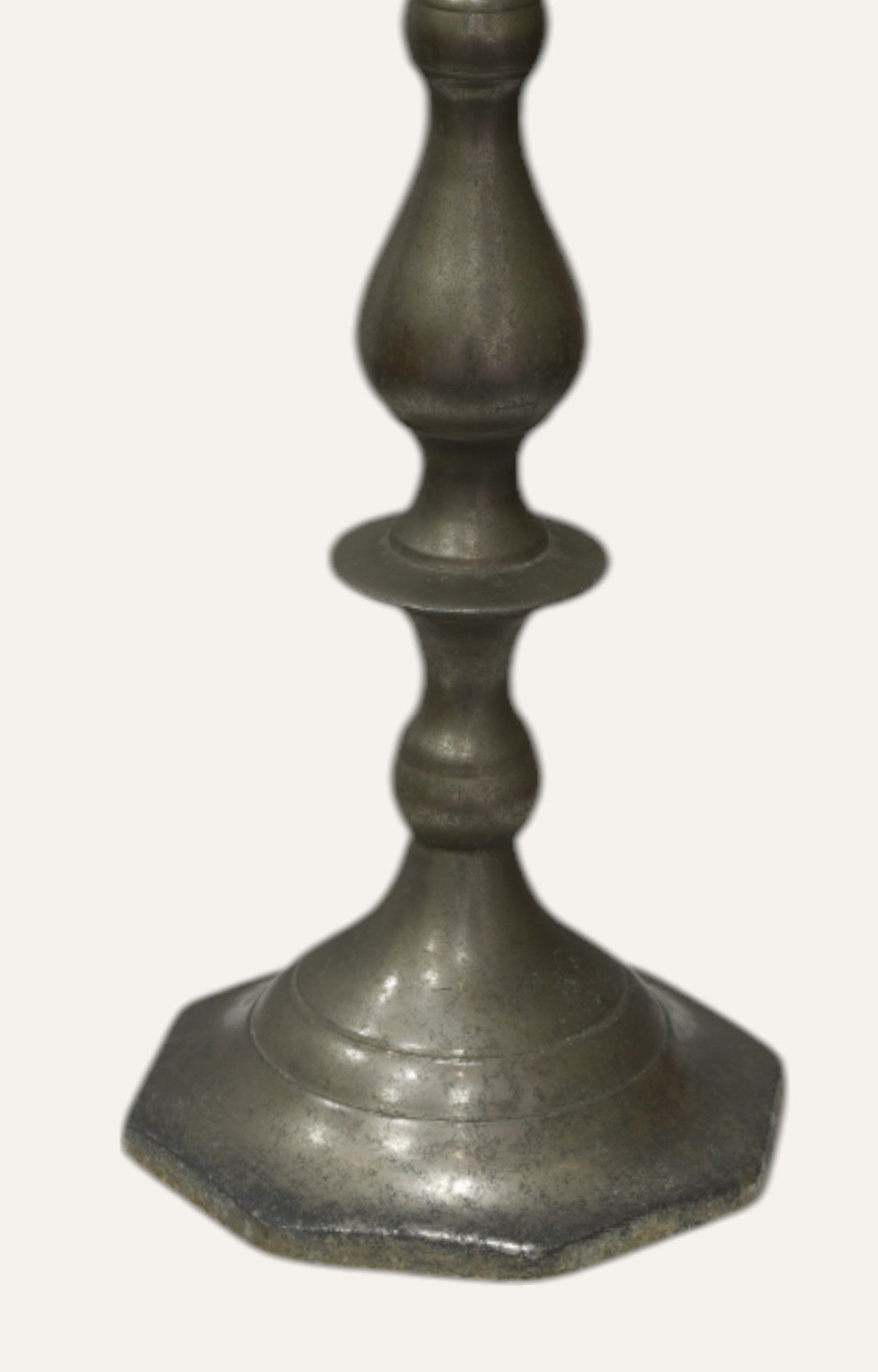 Silver Pewter Vintage Candle Stand