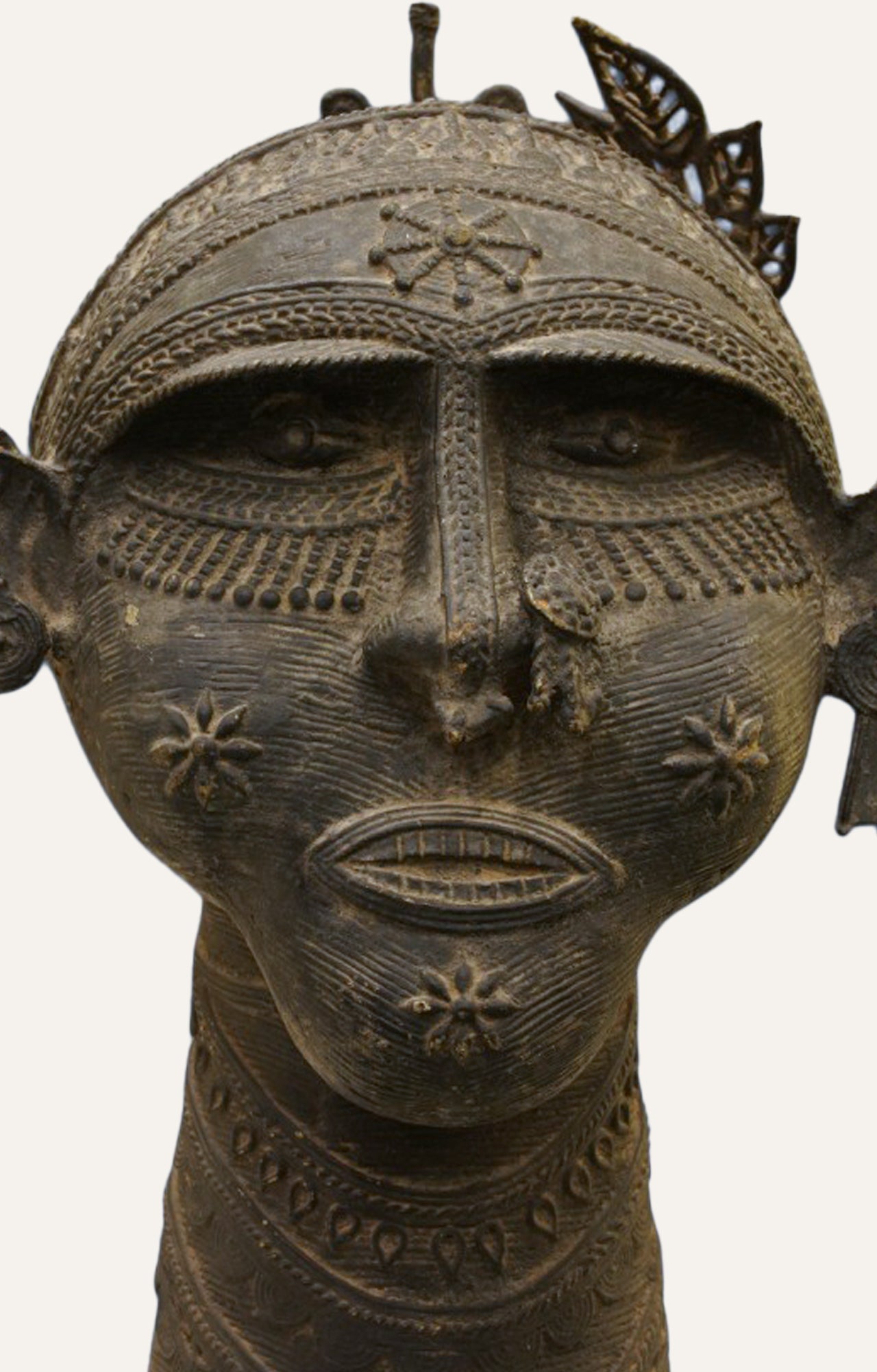 Eternal Dhokra Tribal Handcrafted Head Brass Vintage Sculpture Home Décor