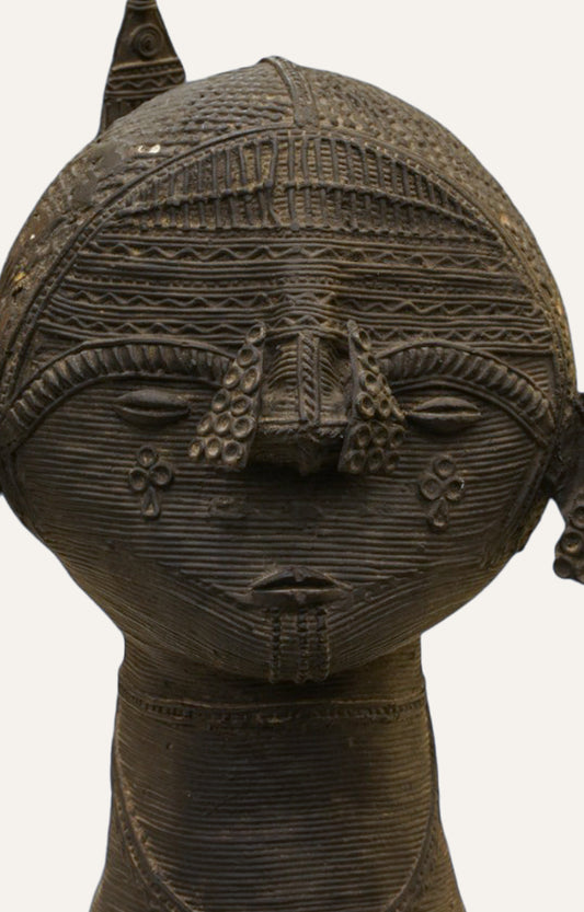 Dhokra Tribal Brass Bust Handcrafted Vintage Sculpture Home Décor