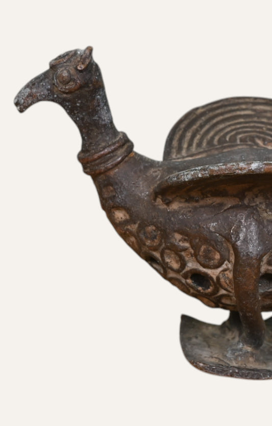 Bird Vintage Brass Figurine