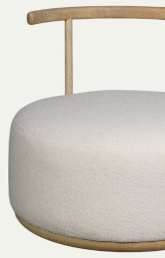 Foam Sponge Oak Armchair