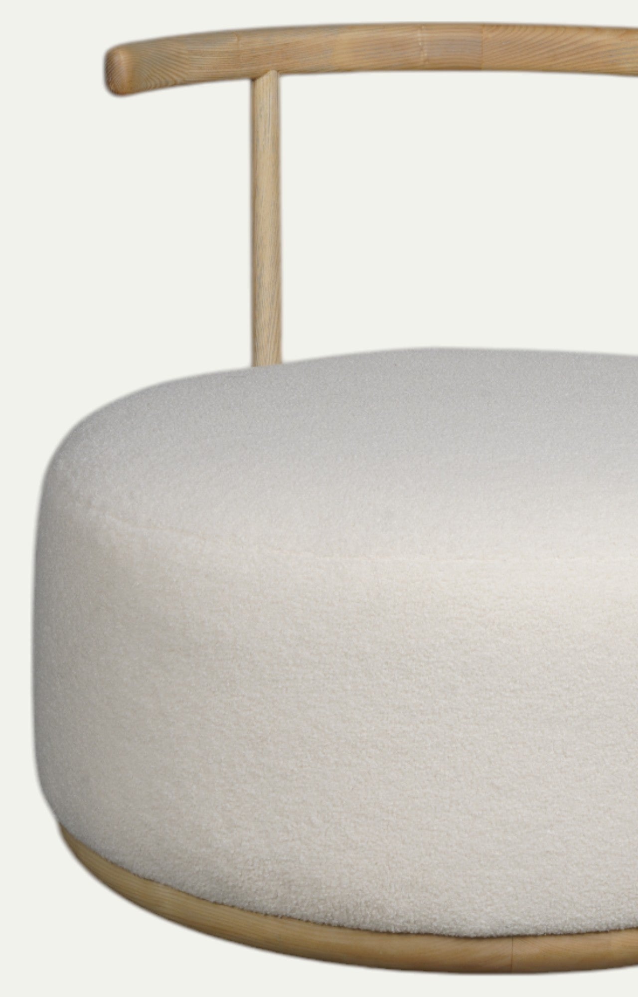 Foam Sponge Oak Armchair