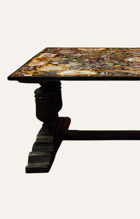 6 Seater Dining Table with Inlay Top